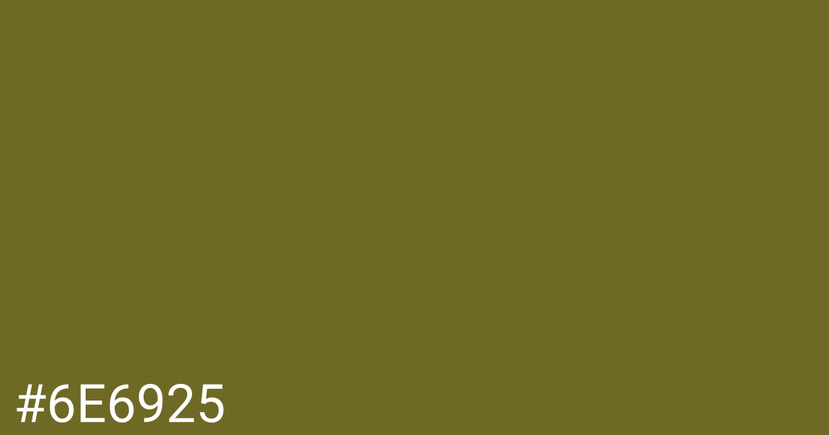 Hex color #6e6925 graphic