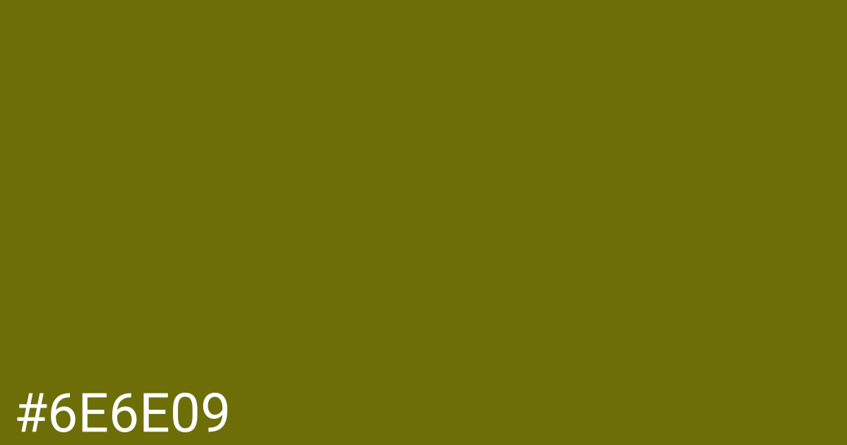Hex color #6e6e09 graphic