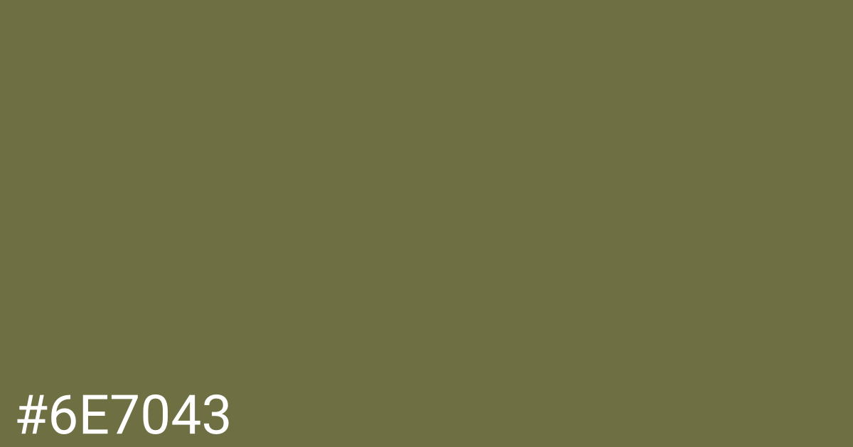 Hex color #6e7043 graphic