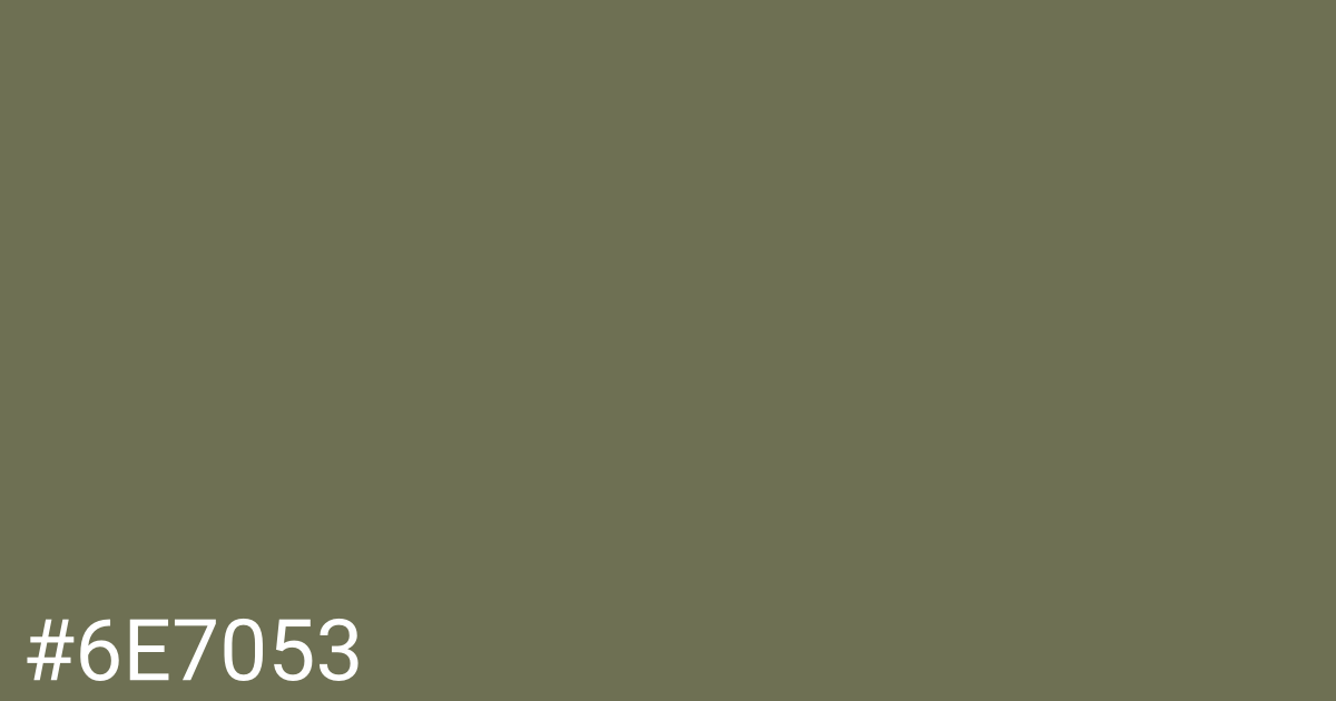 Hex color #6e7053 graphic