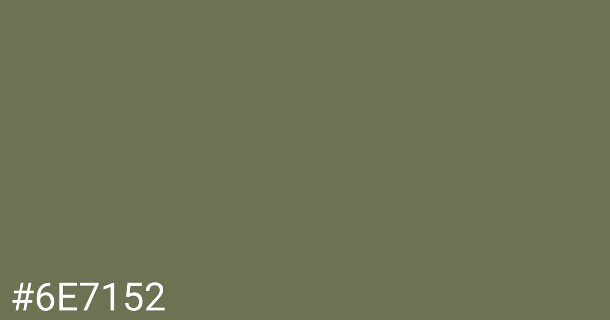 Hex color #6e7152 graphic