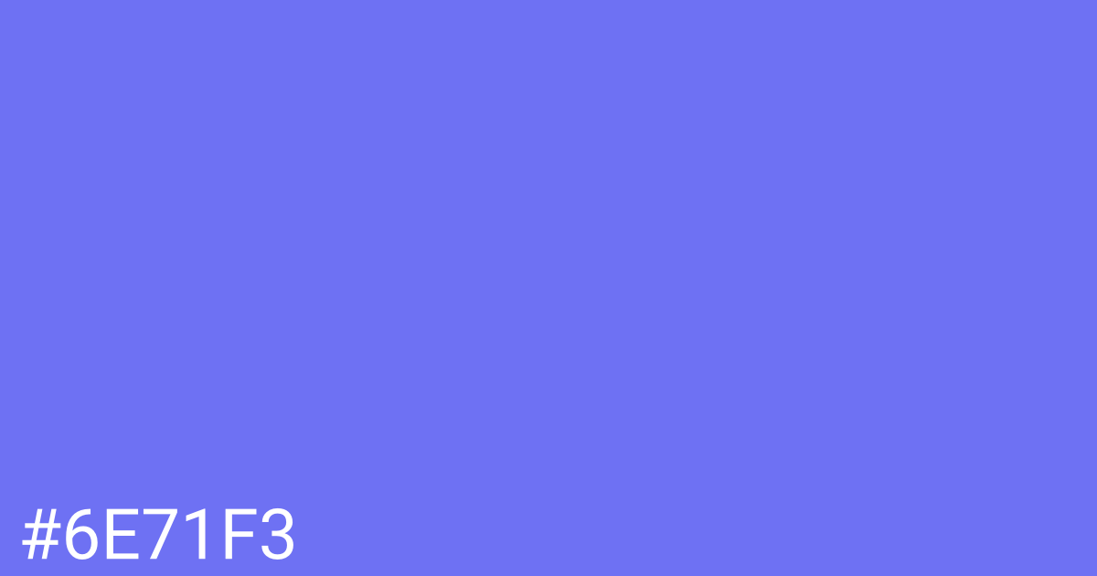 Hex color #6e71f3 graphic