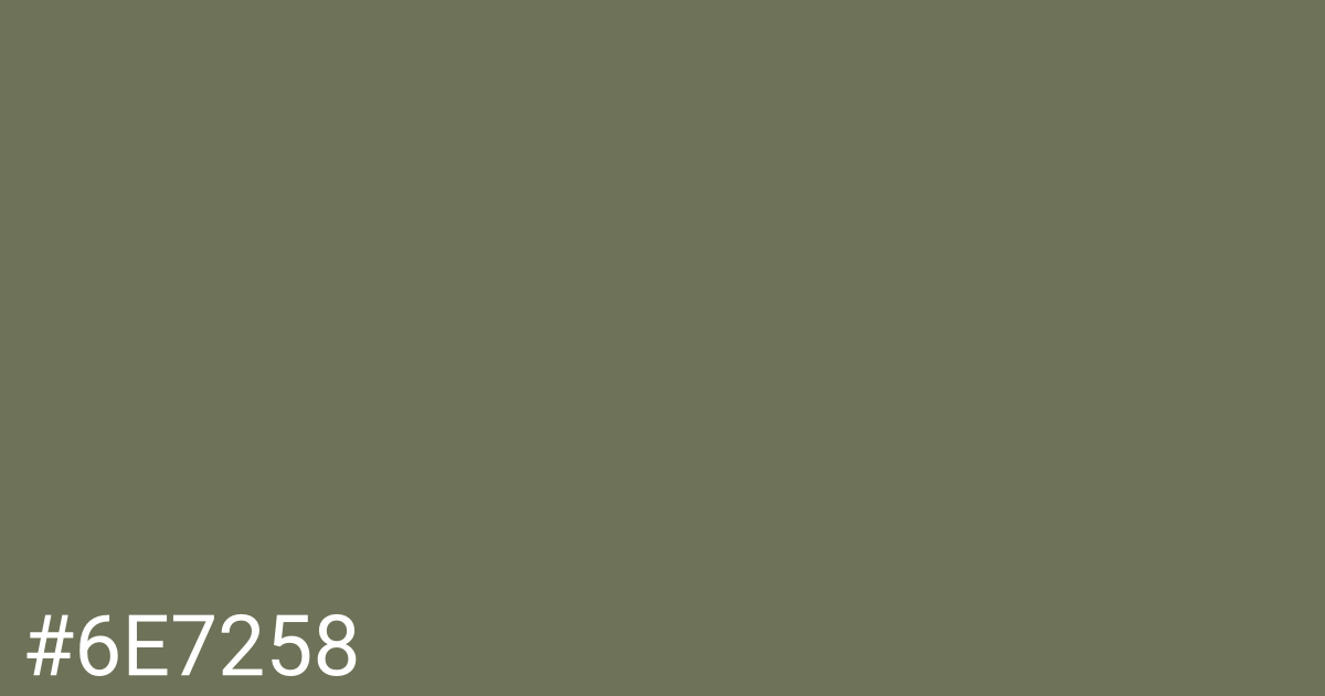 Hex color #6e7258 graphic