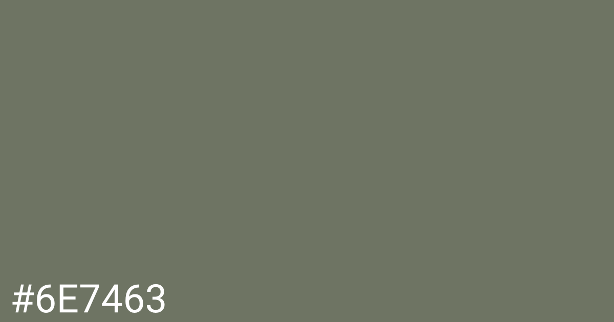 Hex color #6e7463 graphic