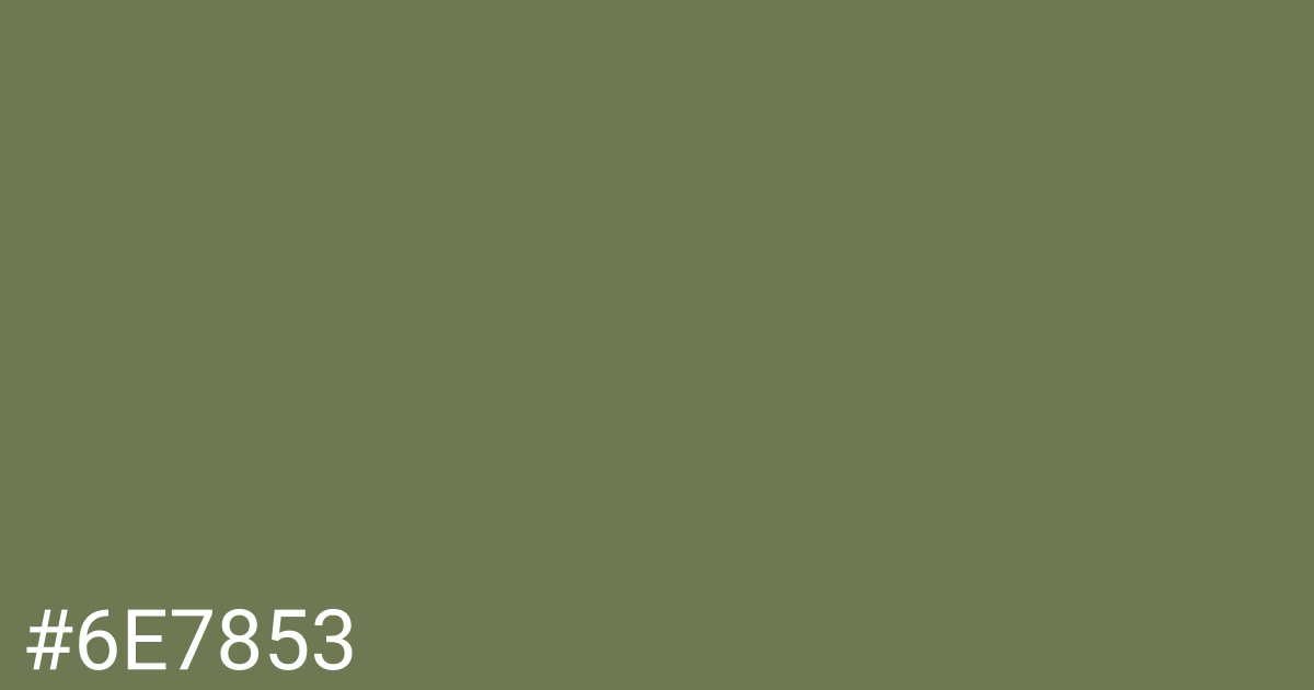 Hex color #6e7853 graphic