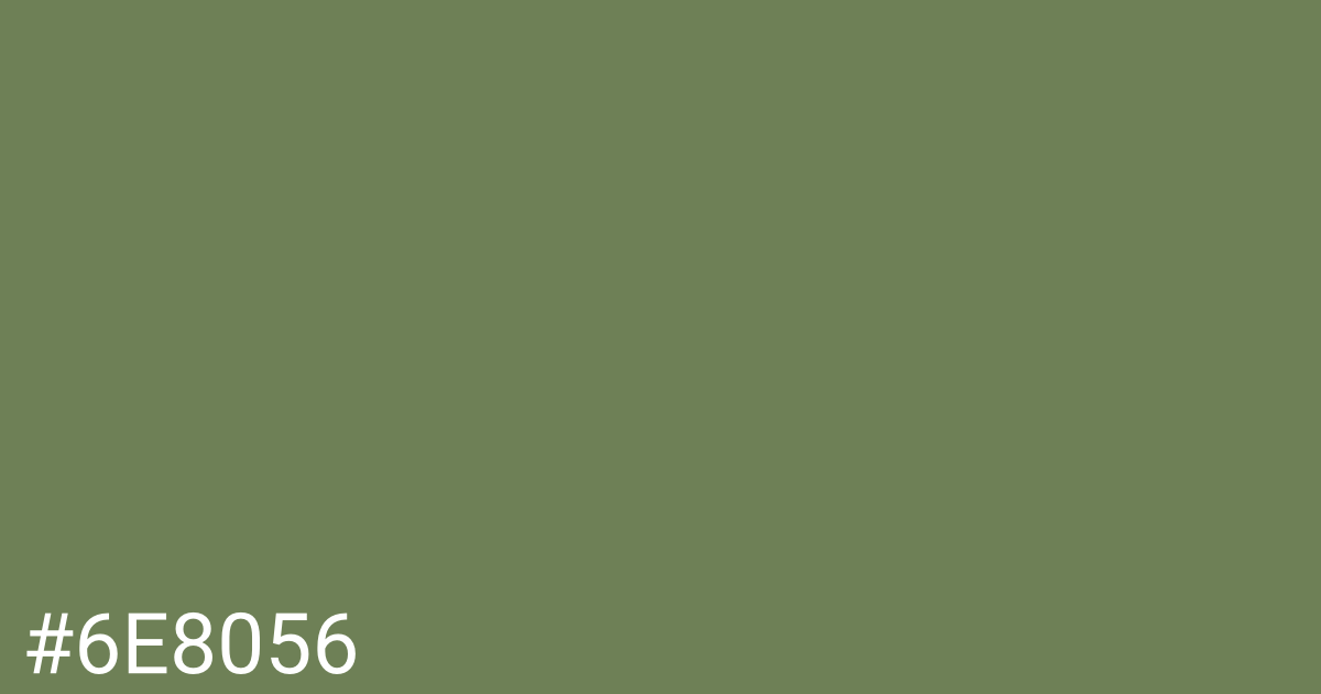 Hex color #6e8056 graphic