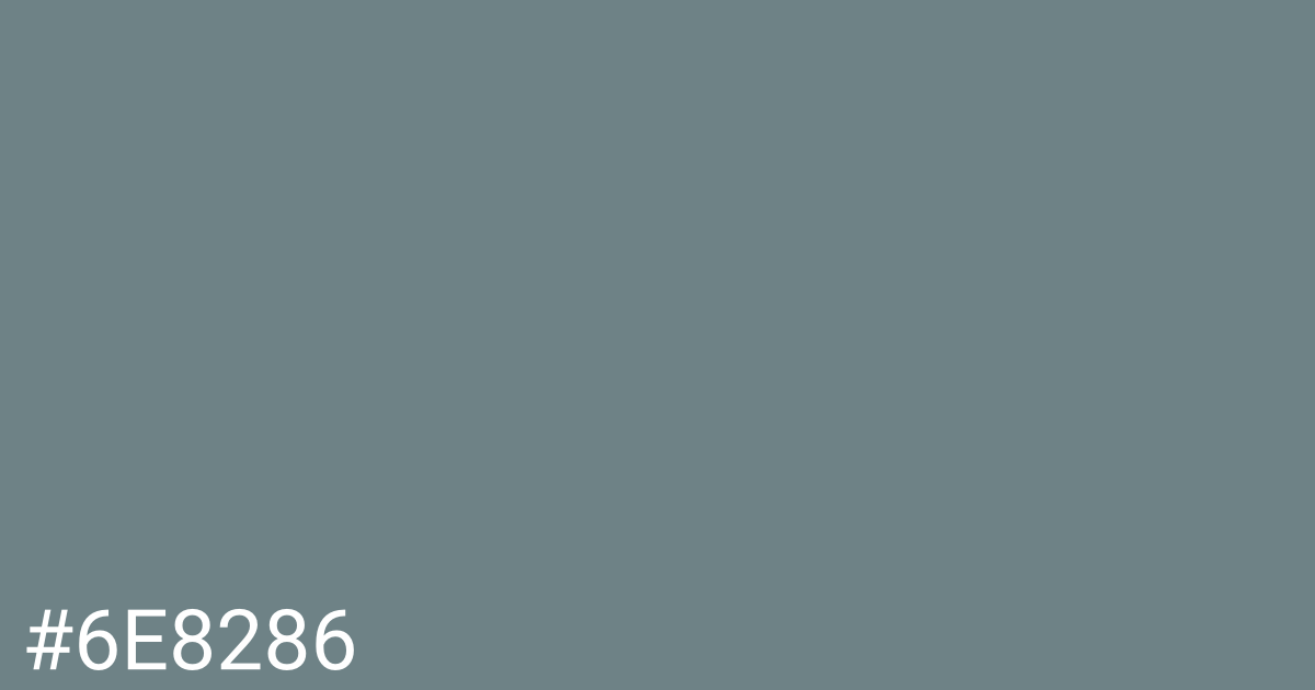 Hex color #6e8286 graphic