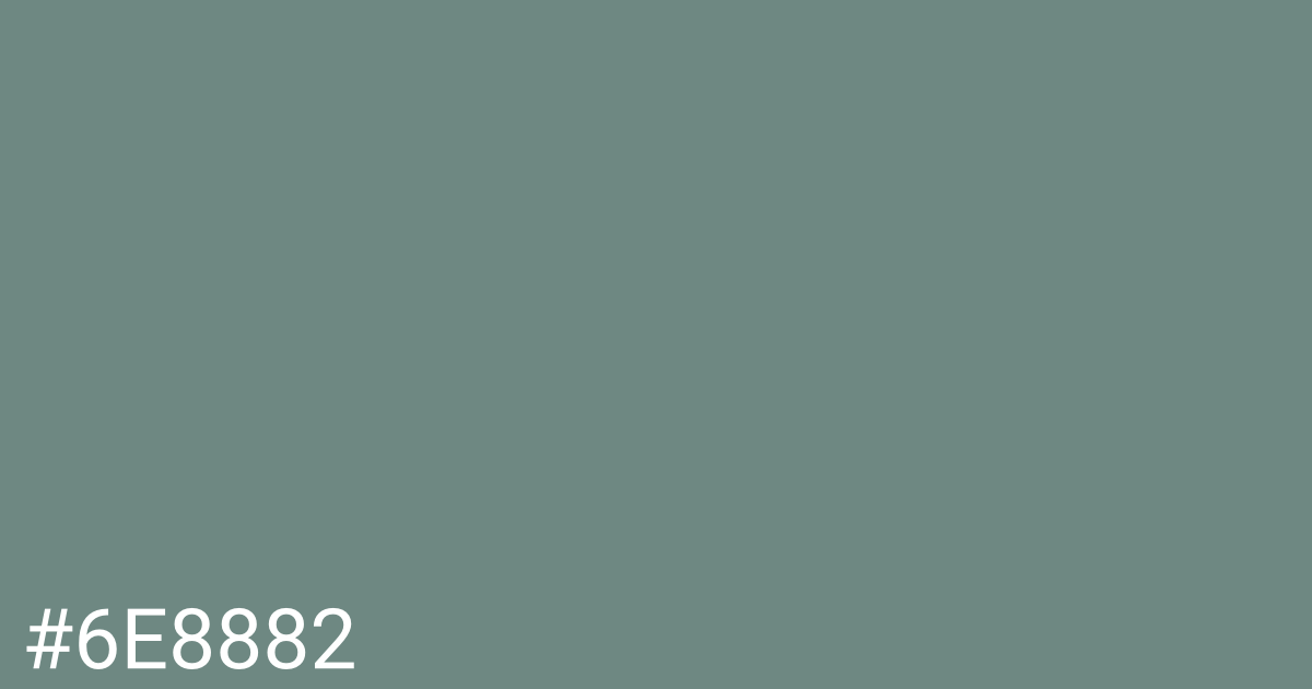 Hex color #6e8882 graphic