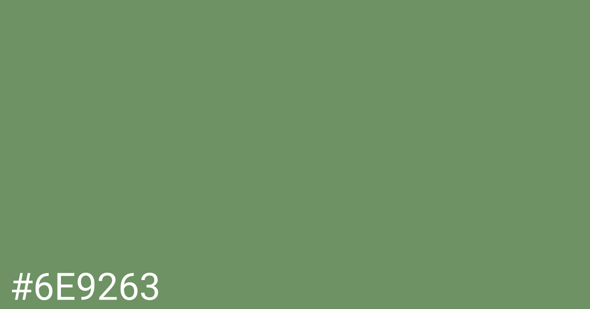 Hex color #6e9263 graphic