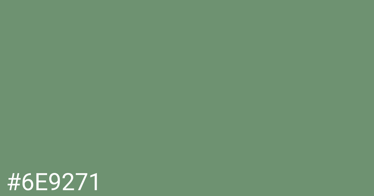 Hex color #6e9271 graphic