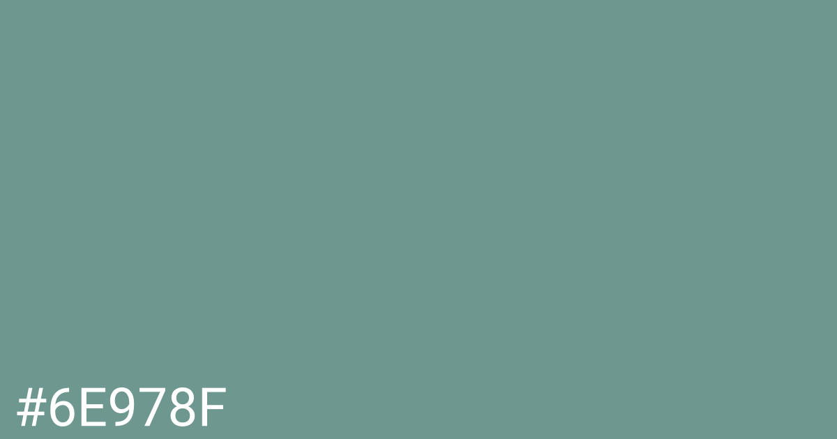 Hex color #6e978f graphic