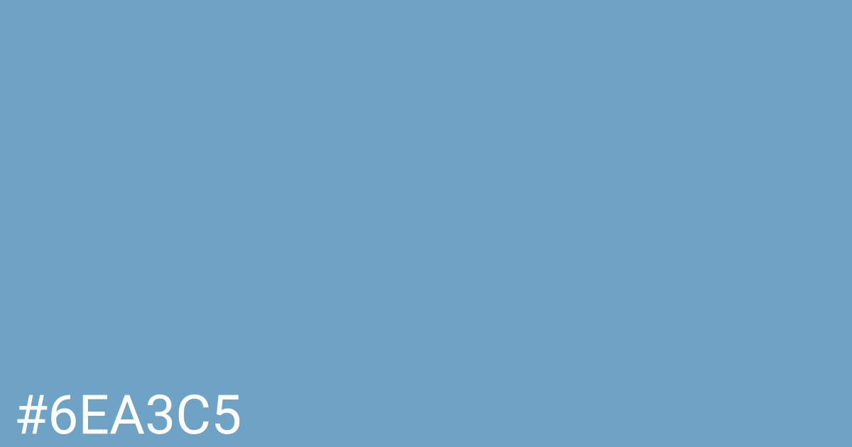 Hex color #6ea3c5 graphic