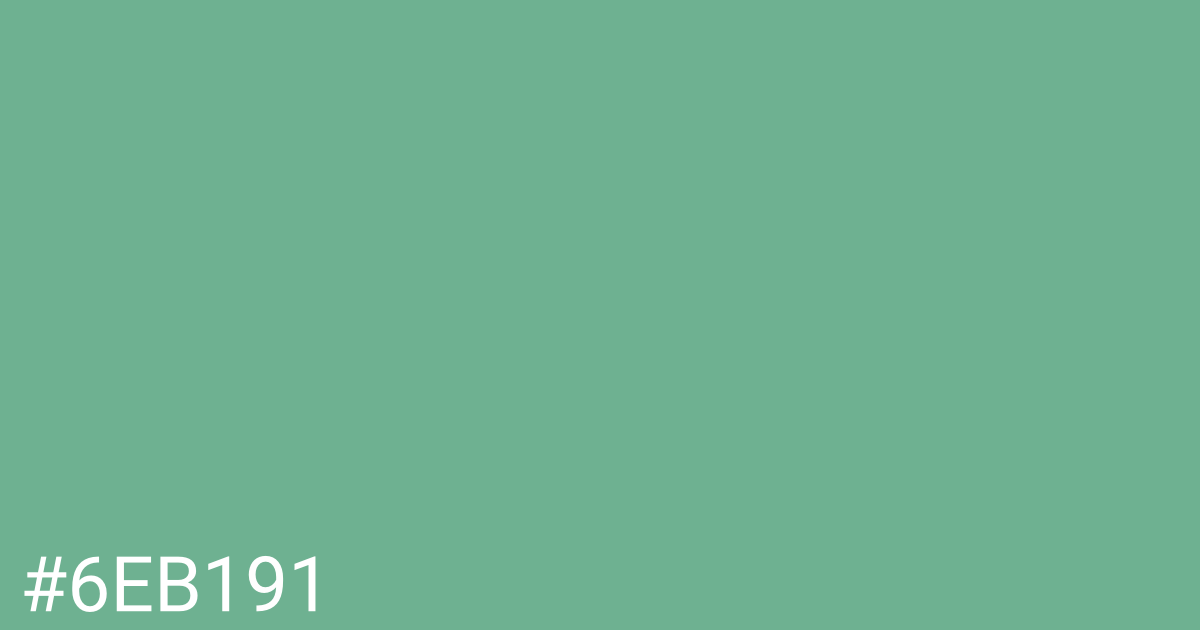Hex color #6eb191 graphic