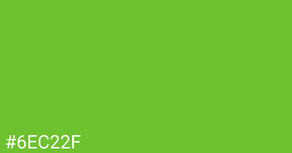 Hex color #6ec22f graphic