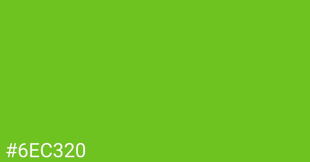 Hex color #6ec320 graphic