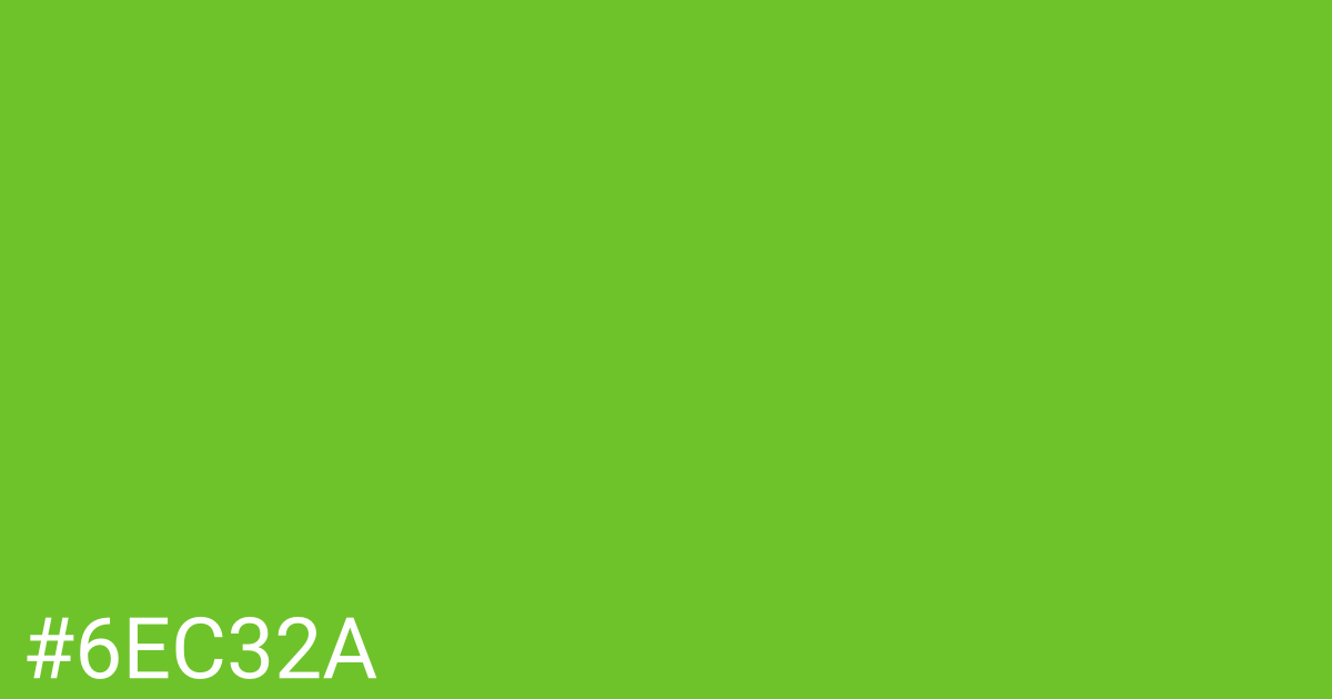 Hex color #6ec32a graphic