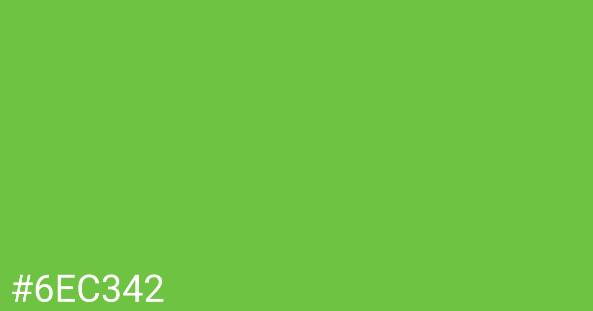 Hex color #6ec342 graphic