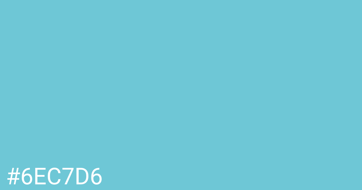 Hex color #6ec7d6 graphic