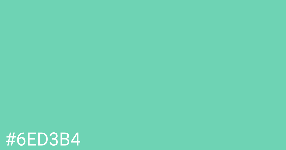 Hex color #6ed3b4 graphic