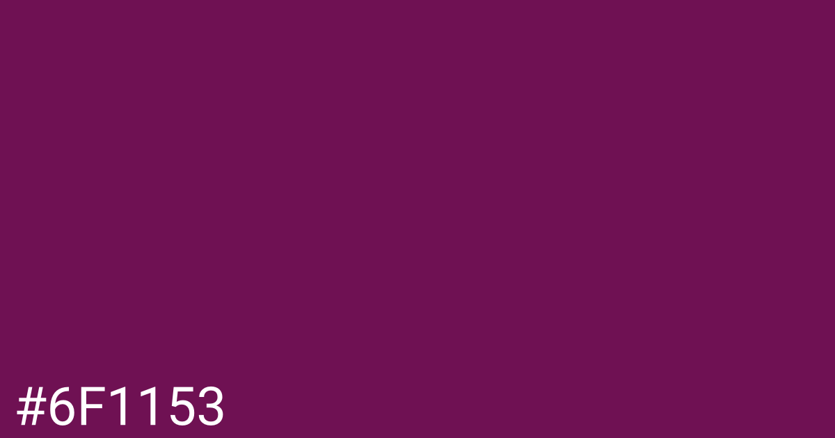 Hex color #6f1153 graphic