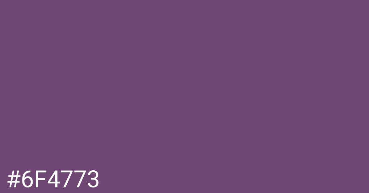 Hex color #6f4773 graphic