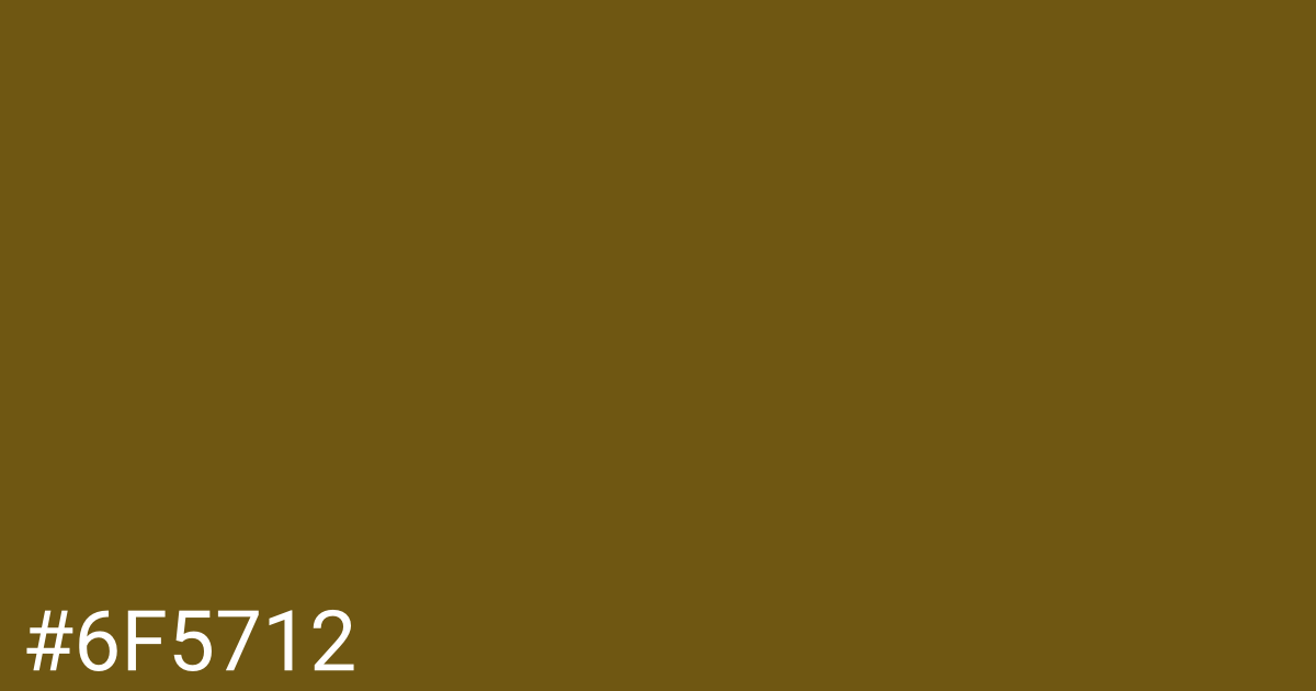 Hex color #6f5712 graphic