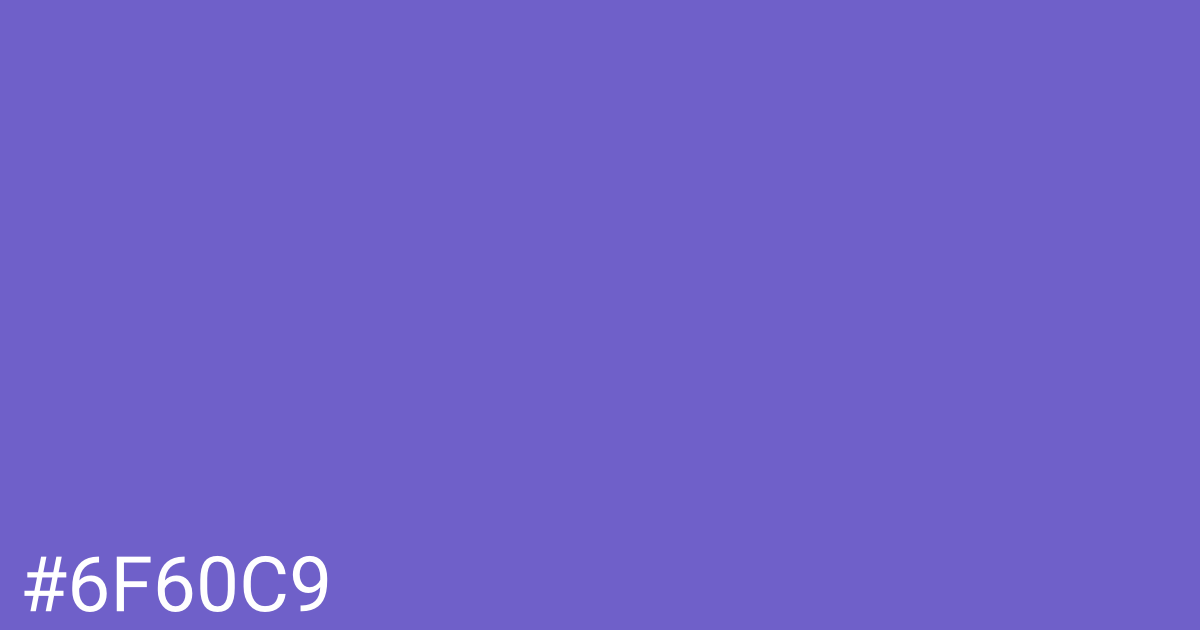 Hex color #6f60c9 graphic