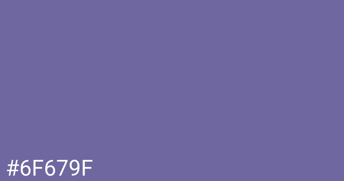 Hex color #6f679f graphic