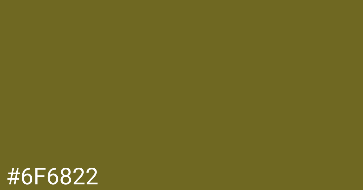 Hex color #6f6822 graphic