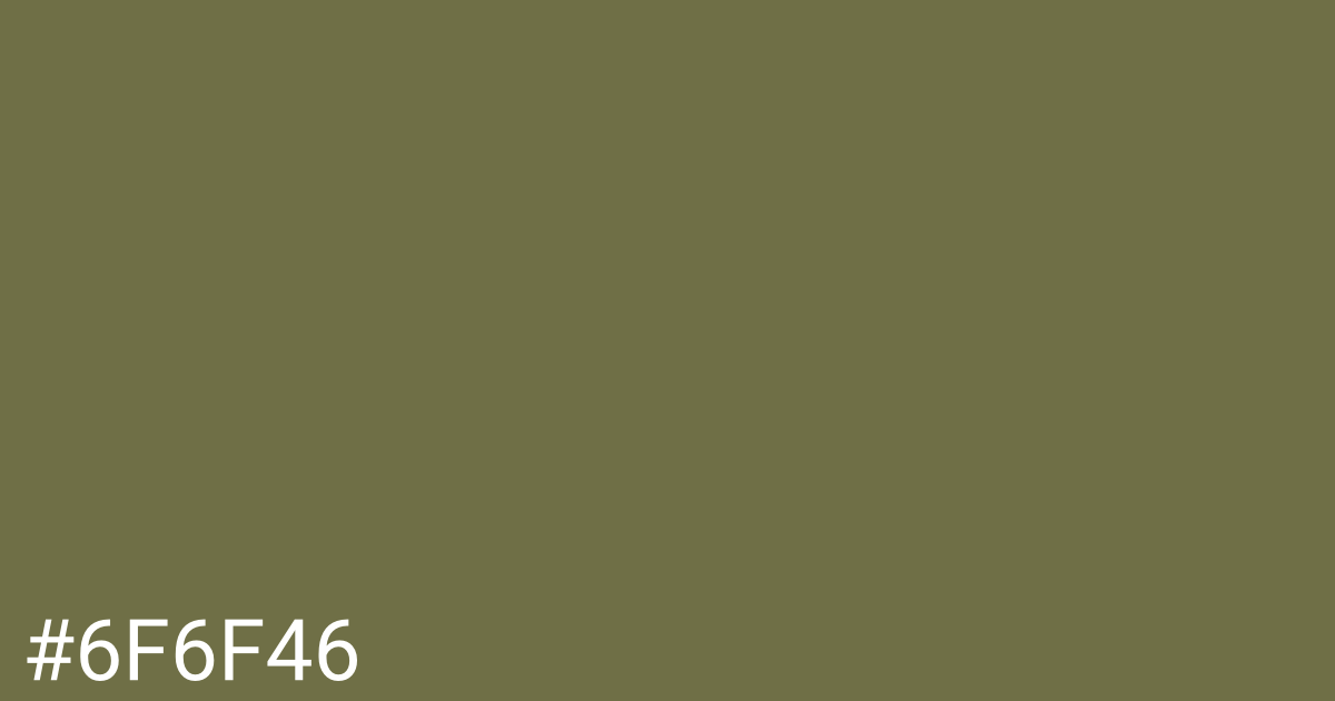 Hex color #6f6f46 graphic