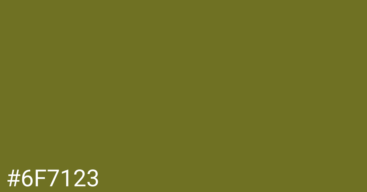 Hex color #6f7123 graphic