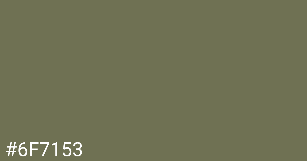 Hex color #6f7153 graphic