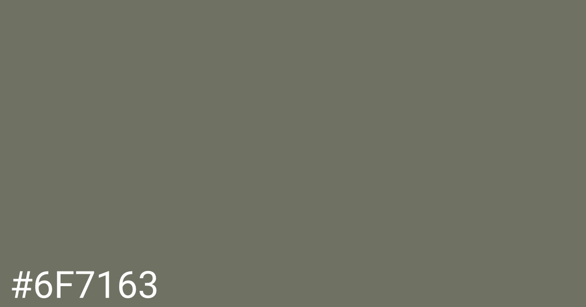 Hex color #6f7163 graphic