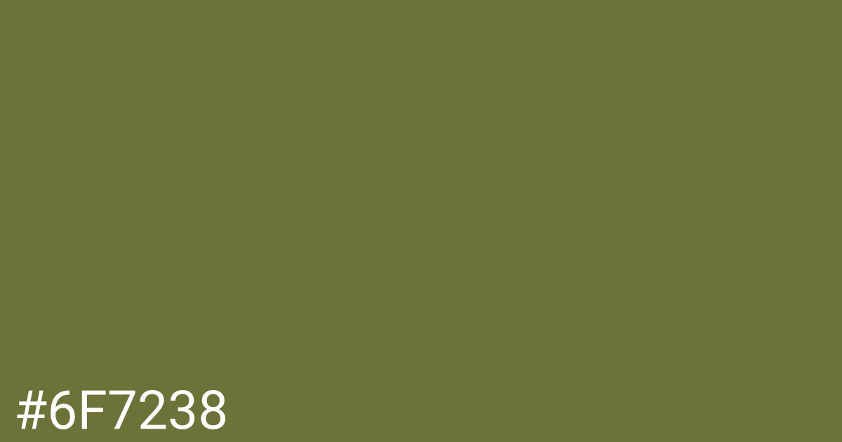 Hex color #6f7238 graphic