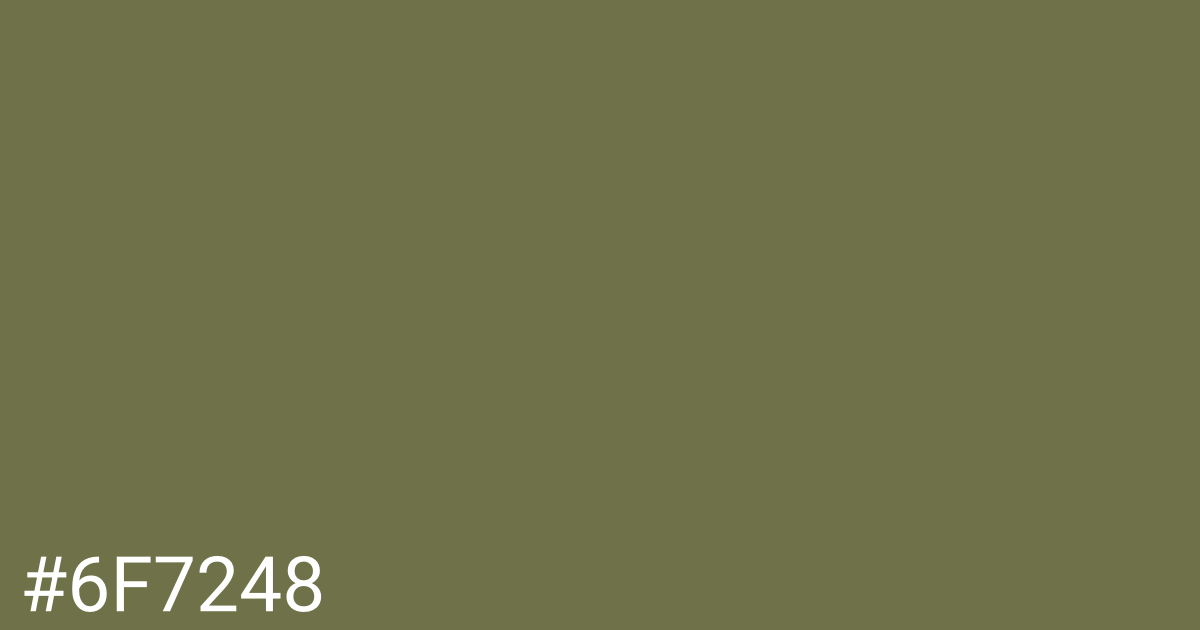 Hex color #6f7248 graphic