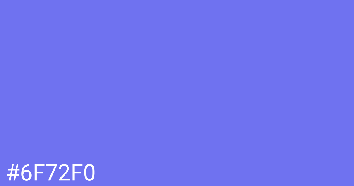 Hex color #6f72f0 graphic