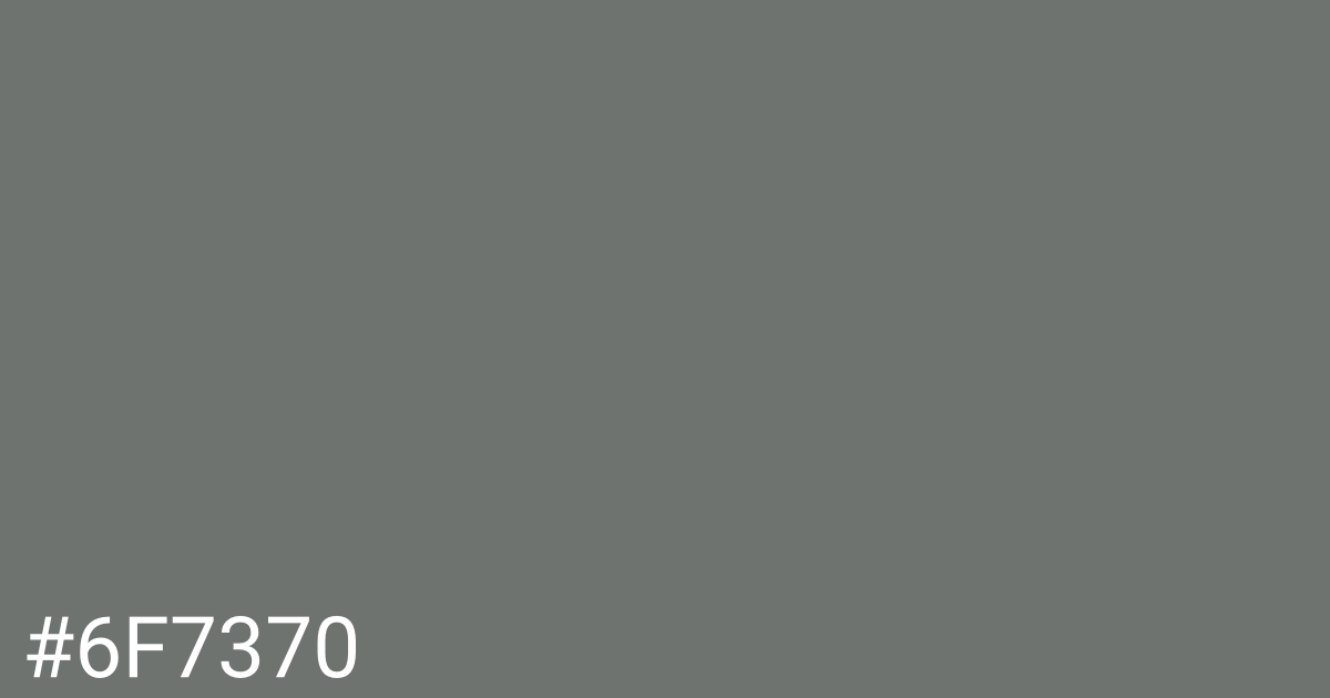 Hex color #6f7370 graphic
