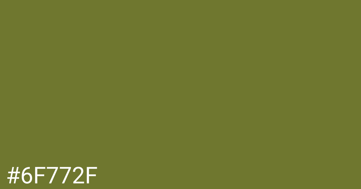 Hex color #6f772f graphic