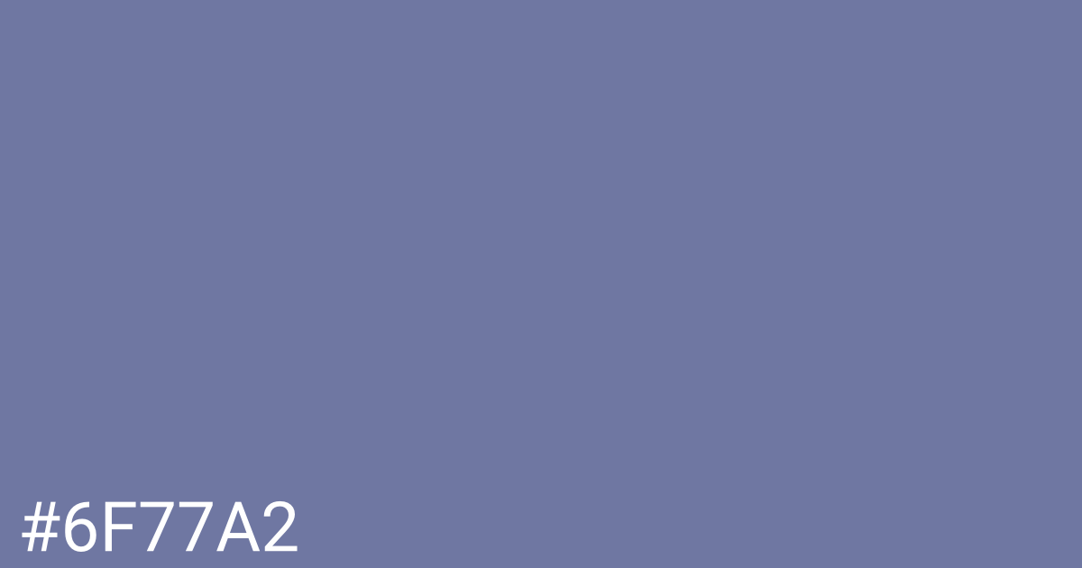 Hex color #6f77a2 graphic