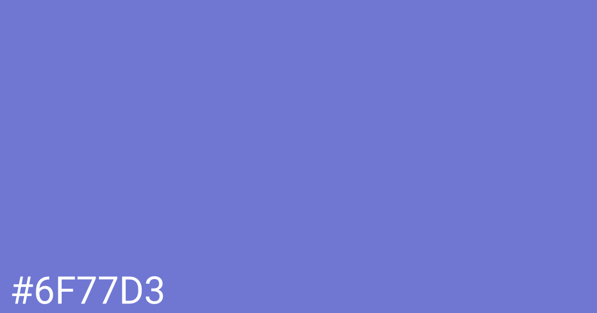 Hex color #6f77d3 graphic