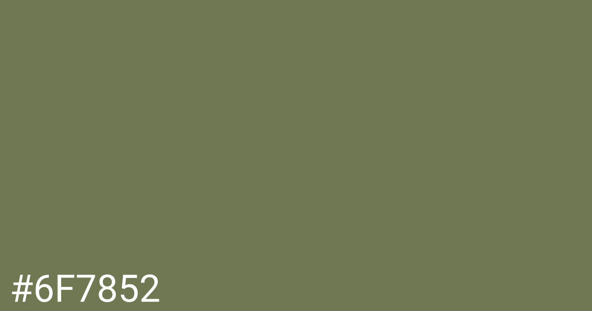 Hex color #6f7852 graphic