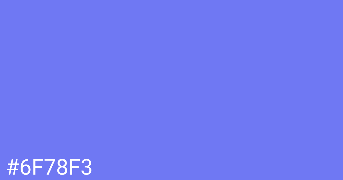 Hex color #6f78f3 graphic