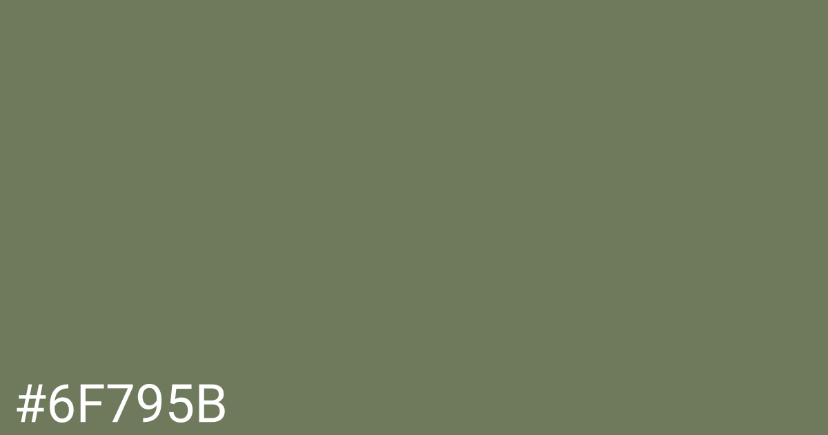 Hex color #6f795b graphic