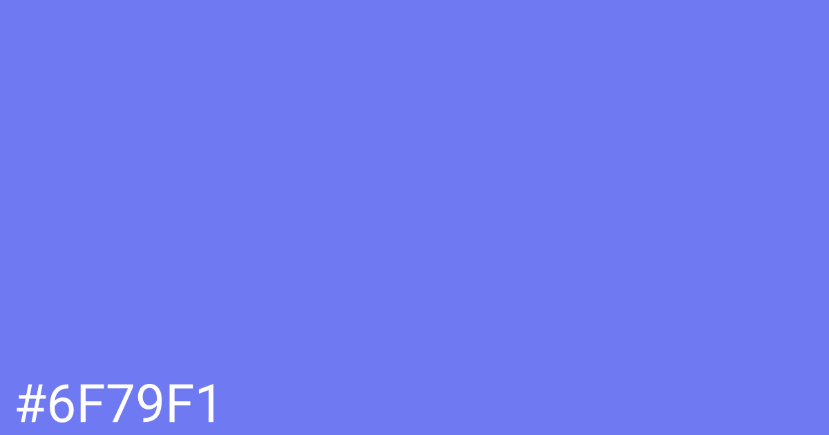 Hex color #6f79f1 graphic
