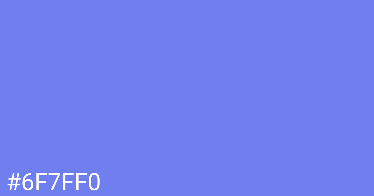 Hex color #6f7ff0 graphic