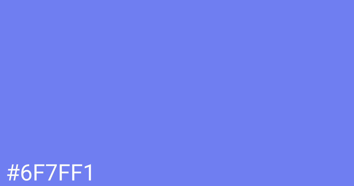 Hex color #6f7ff1 graphic