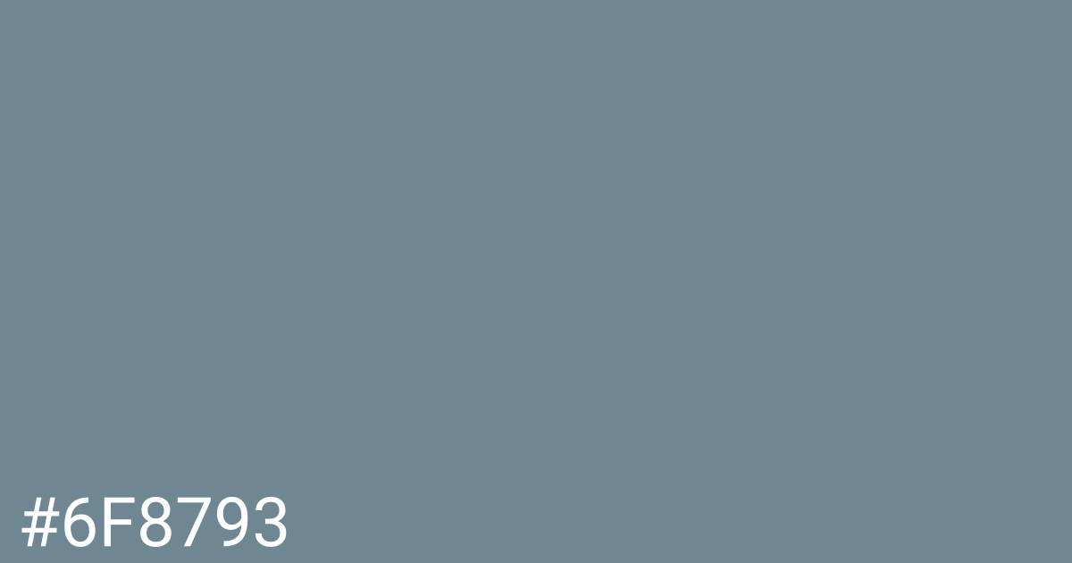 Hex color #6f8793 graphic