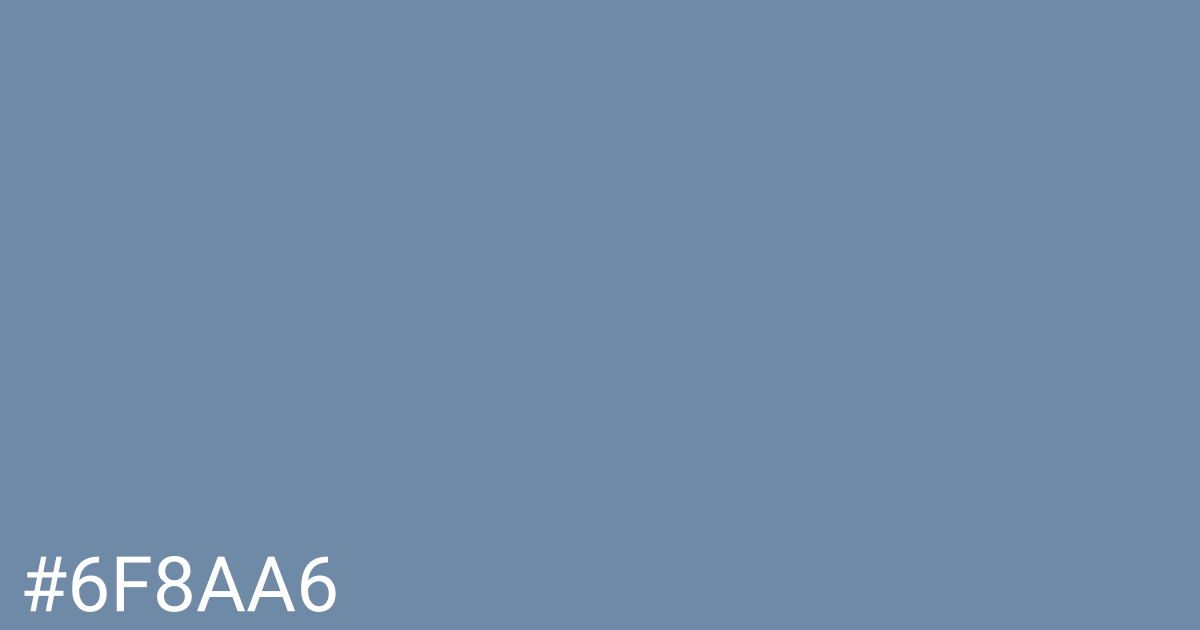 Hex color #6f8aa6 graphic