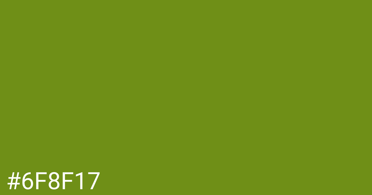 Hex color #6f8f17 graphic