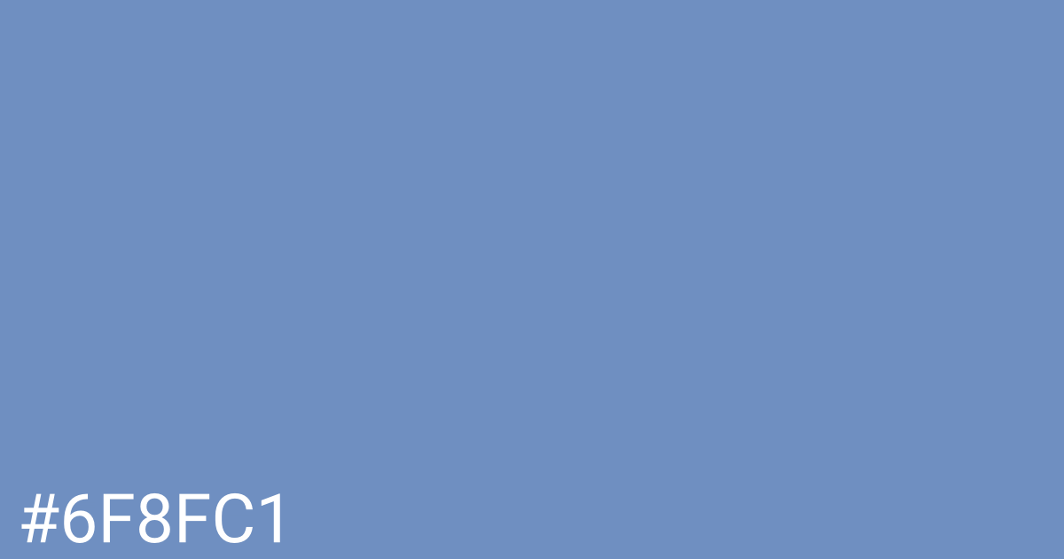 Hex color #6f8fc1 graphic